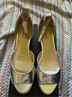 Dunion Silver Pearl Flats